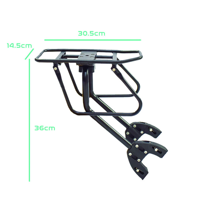 Porte-bagages vélo arrière sur cadre