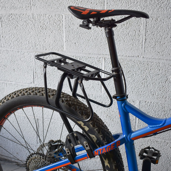 Porte-bagages vélo arrière sur cadre