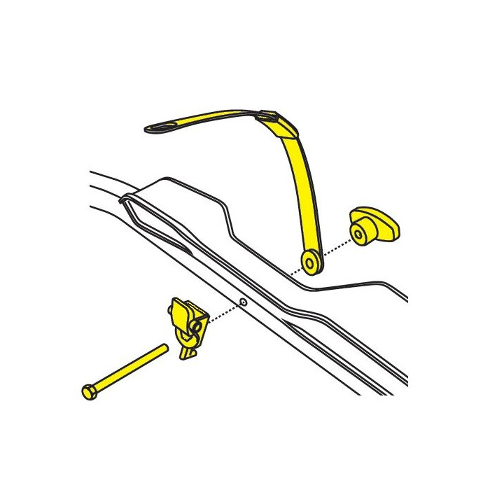 492mm wheel strap kit for Buzzrack bike rack