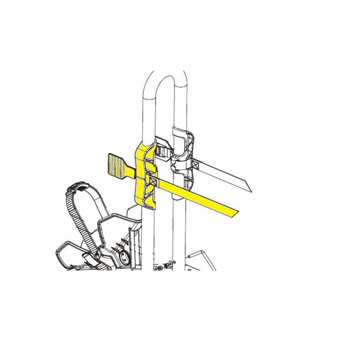 Support de cadre caoutchouc avec sangle