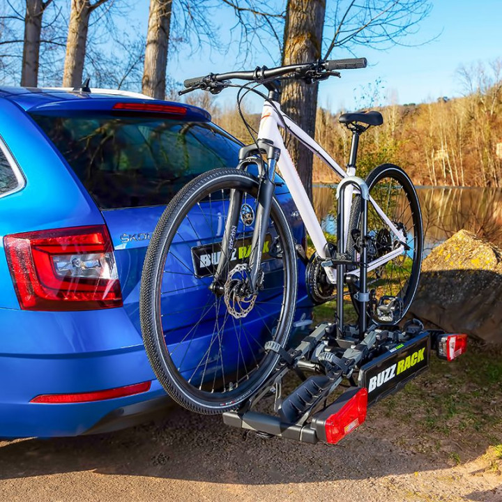EAZZY 2 porte-vélo d'attelage - plateforme pliable 2 vélos