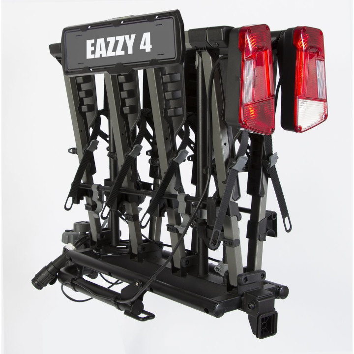 EAZZY 4 porte-vélo d'attelage - plateforme pliable 4 vélos