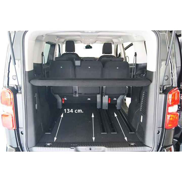 Bac de coffre Guardliner pour Citroen Jumpy III SpaceTourer L2 (Medium)/Peugeot Expert III Traveller L2 (Medium)Fiat E-Scudo III