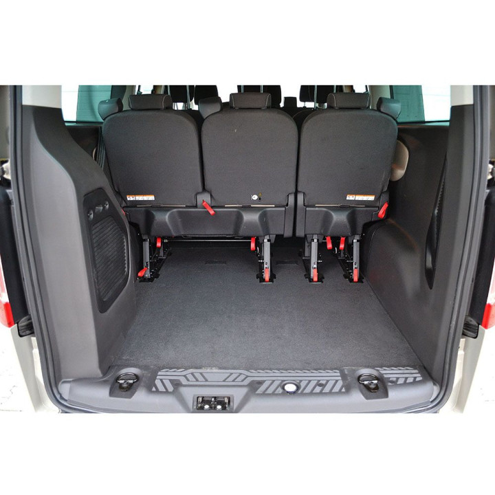 Guardliner trunk tray for Ford Tourneo Custom L2 V/5 01.2013-2018 behind the third row of seats