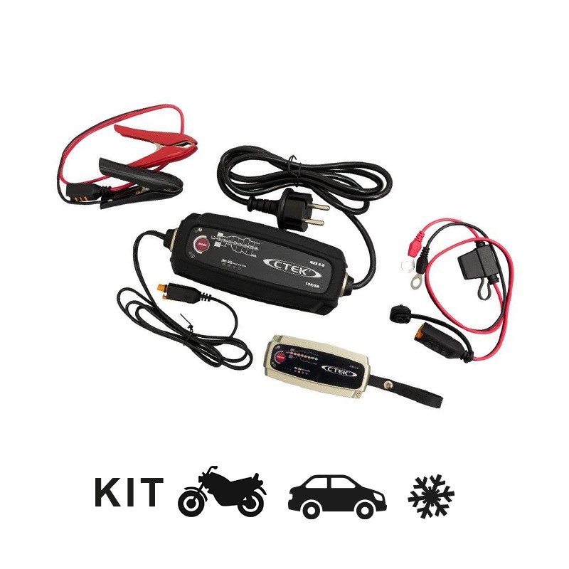 CTEK (40-255) CT5 Time To Go-12 Volt Battery Charger and Maintainer with  Accessories