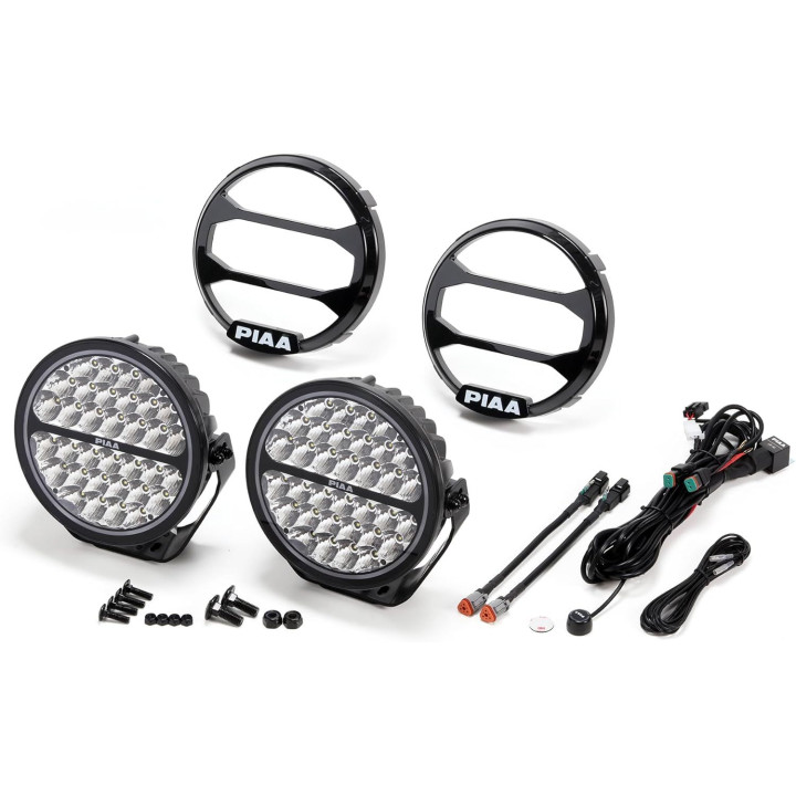 PIAA DKX595E Pair of auxiliary LED lights 23.4cm/ 9" - White light 5500K - Powerful long range - 4x4 / SUV