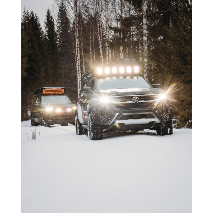 PIAA DKX595E Par de luces LED auxiliares 23,4cm/ 9" - Luz blanca 5500K - Potente largo alcance - 4x4 / SUV