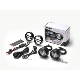 PIAA DKW539E Pair of white LED auxiliary lights 3.5" (10.1 cm) - 6000K - Long range lighting - Auto / 4x4 / Motorcycle