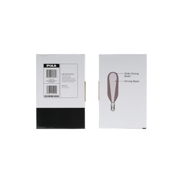 PIAA DKW539E Paire de feux auxiliaires LED blancs 3,5" (10,1 cm) – 6000K – Éclairage longue portée – Auto / 4x4 / Moto