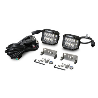 PIAA DKQE39E Coppia di luci LED ausiliarie cubiche 5600K (9,7 × 8,9 × 7,3 cm) – Illuminazione a lungo raggio – Auto / 4x4 / Moto