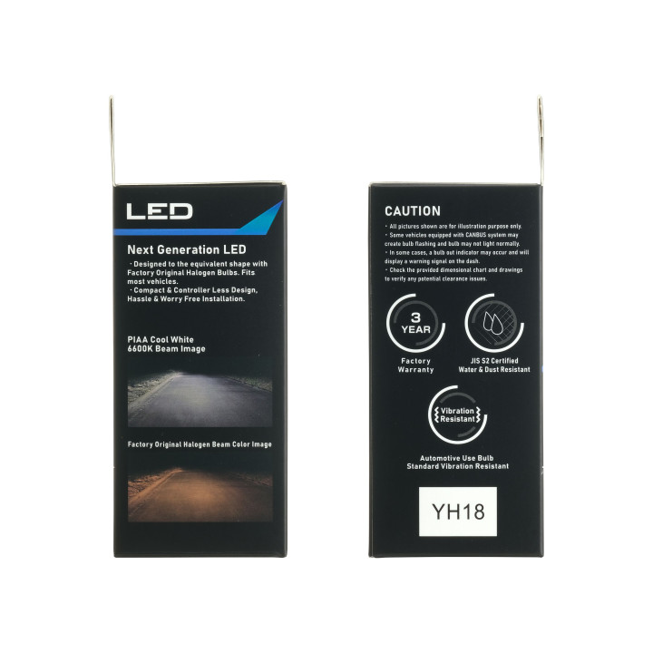 Pairs of LED bulbs conversion for H4 6600K/18W headlights