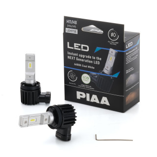 PIAA LEH172E Pair of LED bulbs conversion for headlights H11/H8/H9/H16 6600K/18W