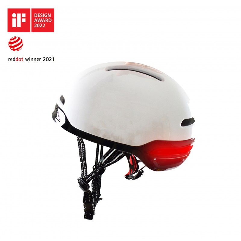 Casque vélo bol intelligent CLIGNOTANT et FREINAGE + éclairage avant