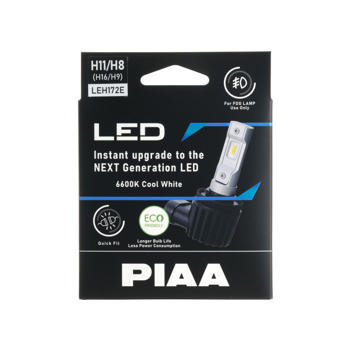 PIAA LEH172E Paar LED-lampen conversie voor H11/H8/H9/H16-koplampen 6600K/18W