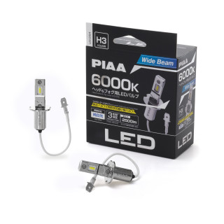 PIAA LEH264 Pair of LED bulbs conversion for H3 headlights 6000K/11W