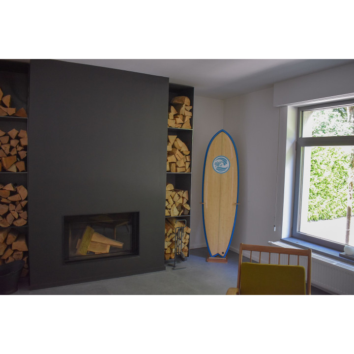 Houten surfplankhouder