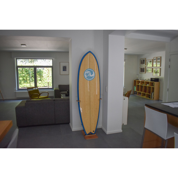 support planche de surf en bois