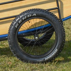 Fahrradanhnger speziell fr den Strand - Fat Bike-Rad