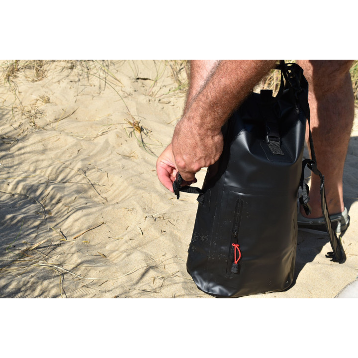 Mochila impermeable de 25l negro