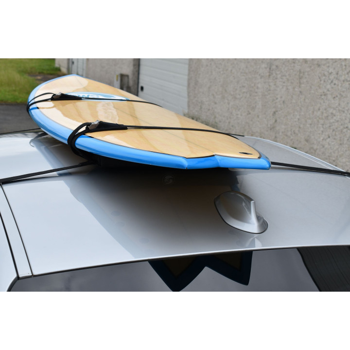 2 barres de toit souples pour surf ou paddle