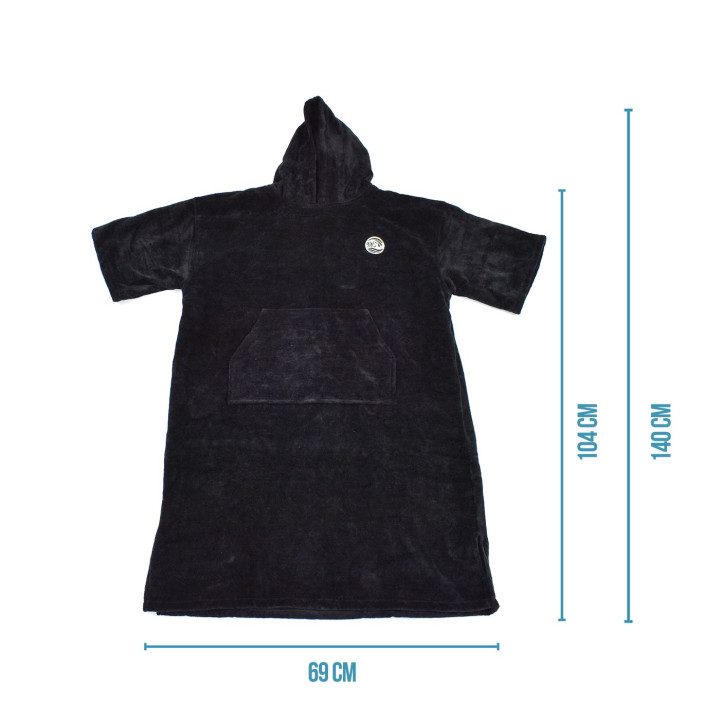 Poncho surf coton avec manches