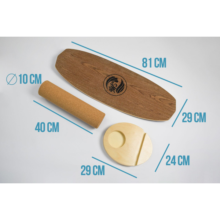 planche d'équilibre de surf en bois