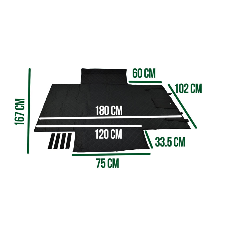 Tapis de coffre avec protection PC