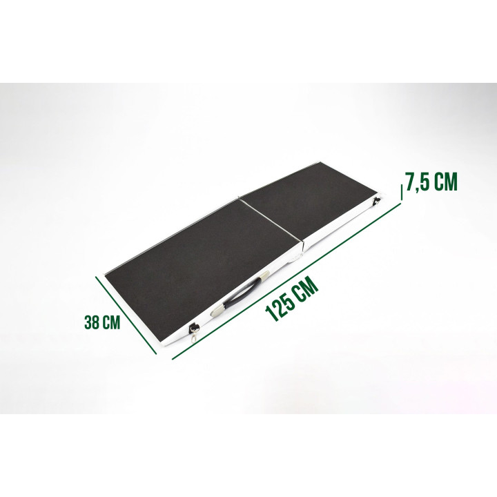 Foldable dog-box access ramp
