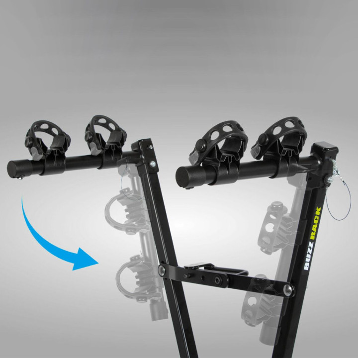 V-Buzz Porte-vélo d'attelage ciseaux 2 vélos