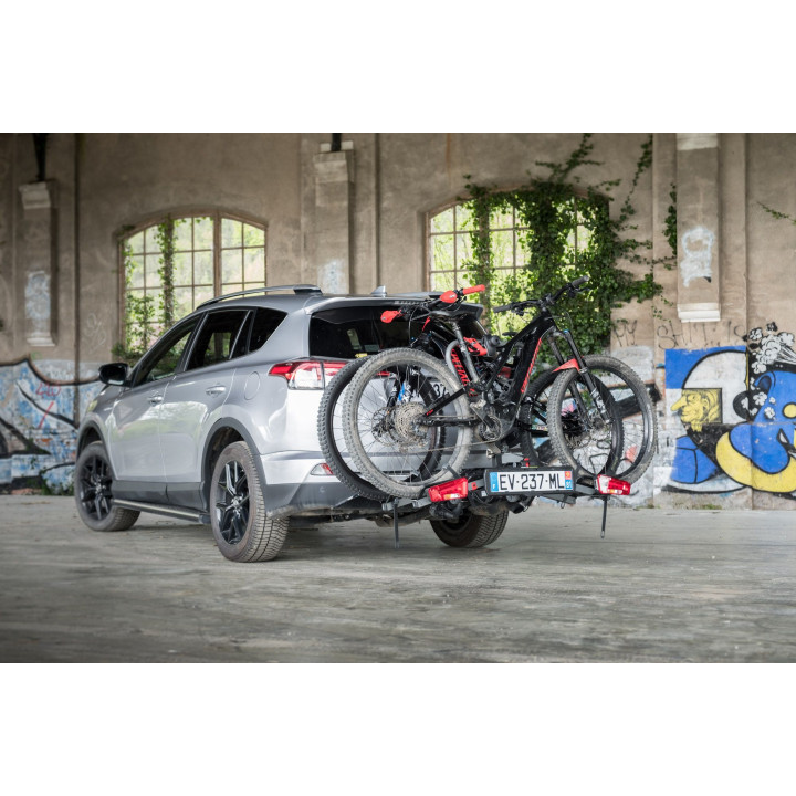 E-scorpion XL - Foldable bike carrier for 2 electric bikes