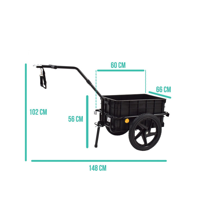Cargo bike trailer