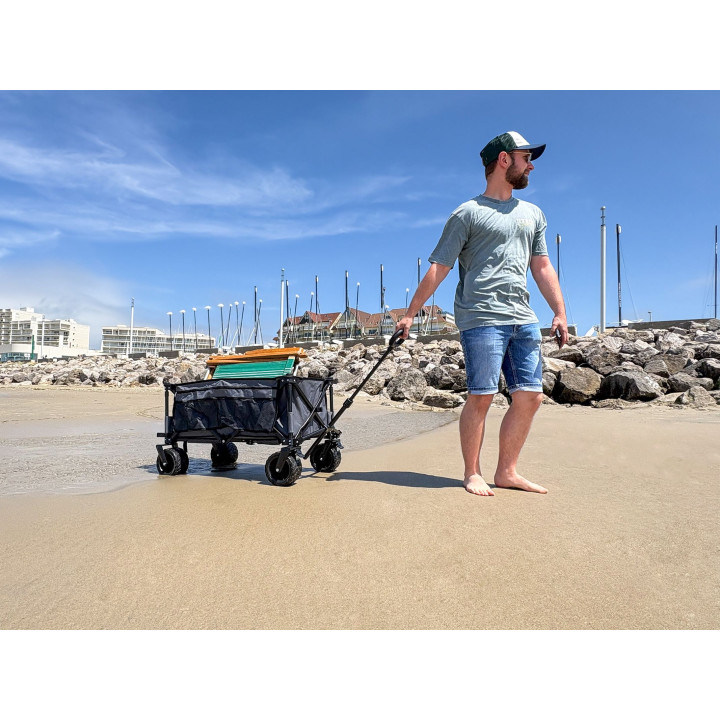Chariot de plage pliable