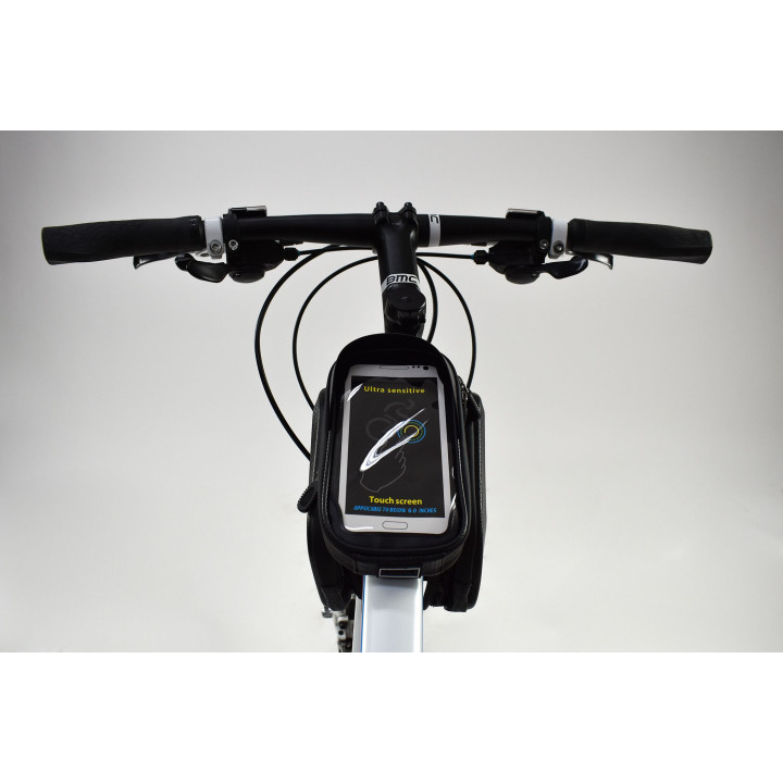 Bolsas de bicicleta con soporte para smartphone