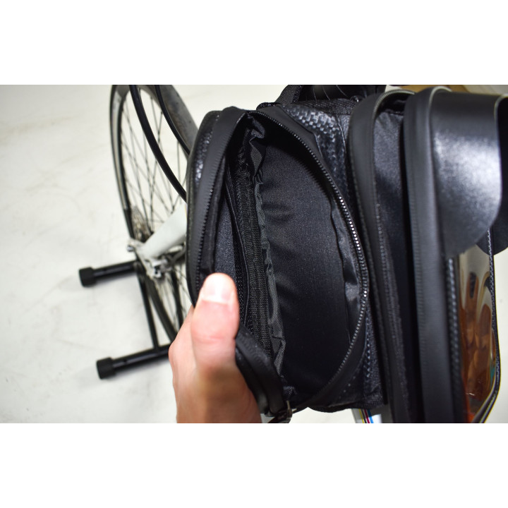 Fietstassen met smartphone houder