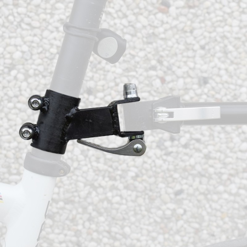 Attache à la selle pour remorque vélo mono-roue