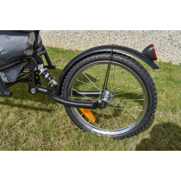 REMORQUE 1 ROUE SUSPENDUE + SAC