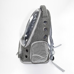 Sac à dos de transport avec bulle chien et chat