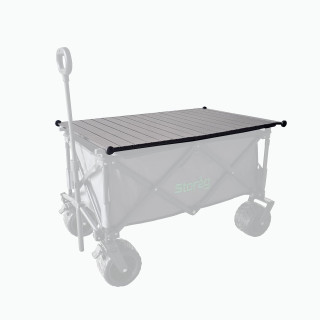 Ripiano in alluminio per carrello pieghevole STORAG – nero – 55 x 92.5cm