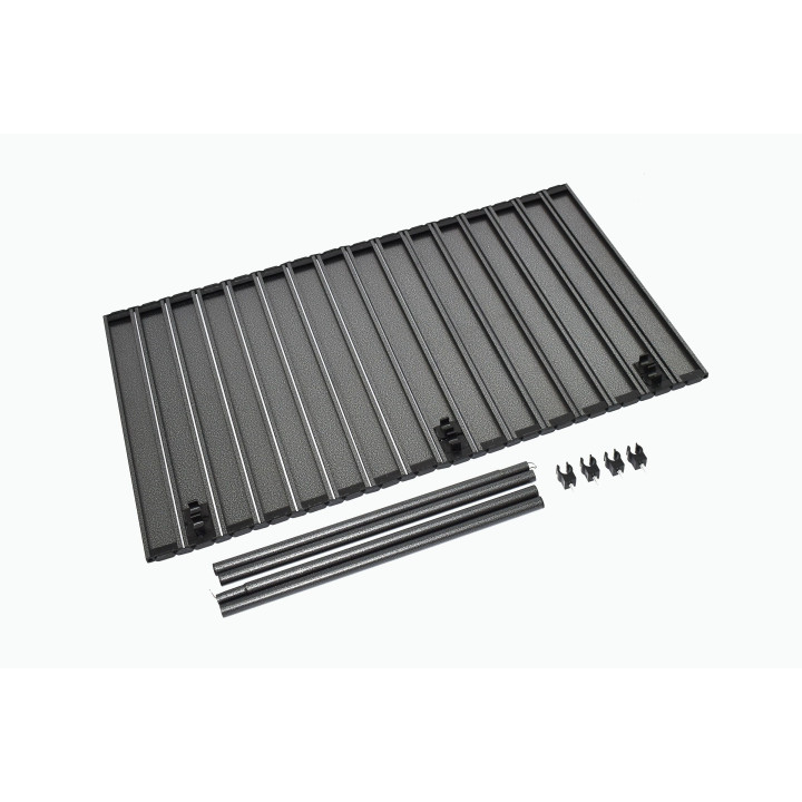 Ripiano in alluminio per carrello pieghevole STORAG – nero – 55 x 92.5cm