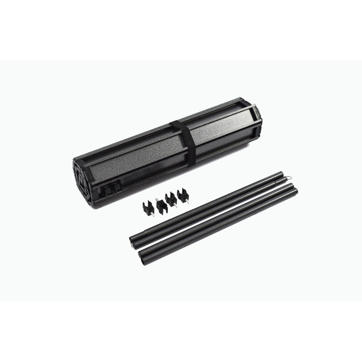 Aluminiumregal für faltbaren Wagen STORAG – schwarz – 55 x 92.5cm