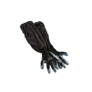 Paar lange nitril handschoenen
