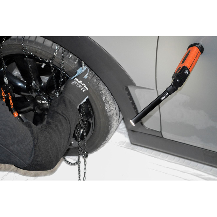 Paar lange nitril handschoenen