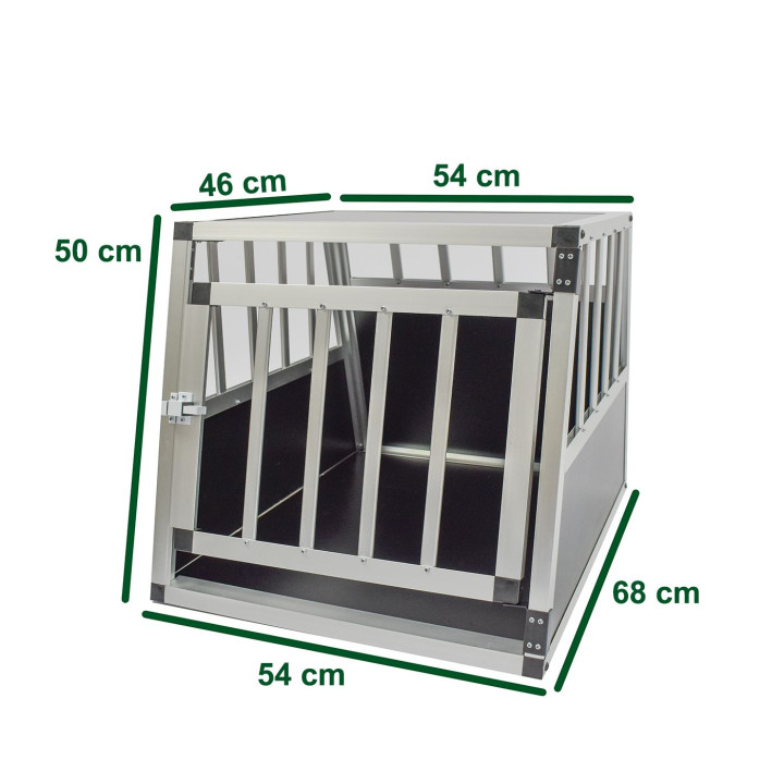 Hondenkooi aluminium buis CARRE 68x54x50 maat M - 1 deur