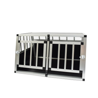 Hondenkooi aluminium buis CARRE 68x89x50 maat M - 2 deuren