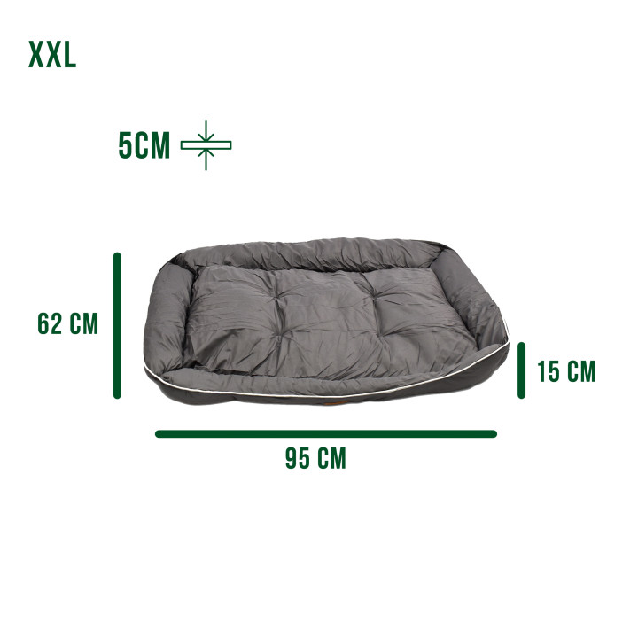 Panier pour chien type couchage de coffre