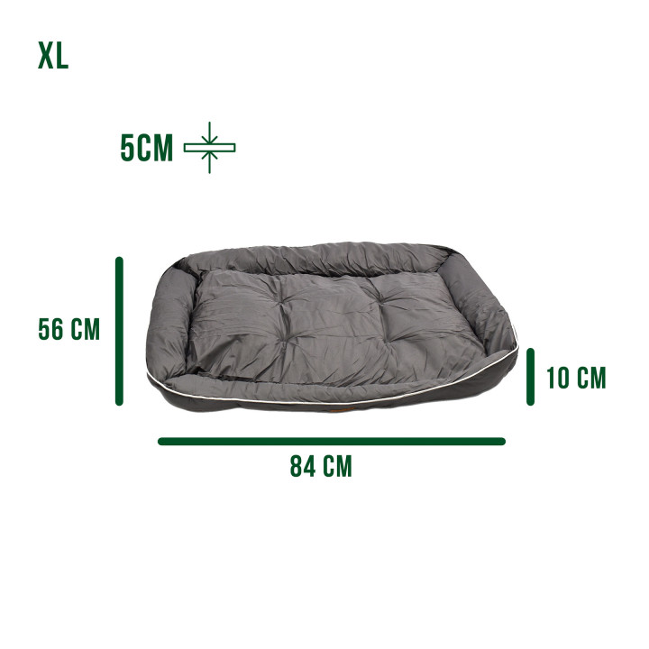Panier pour chien type couchage de coffre