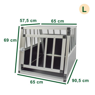 Gabbia rinforzata per cani taglia L 69 x 91 x 65 - 1 porta