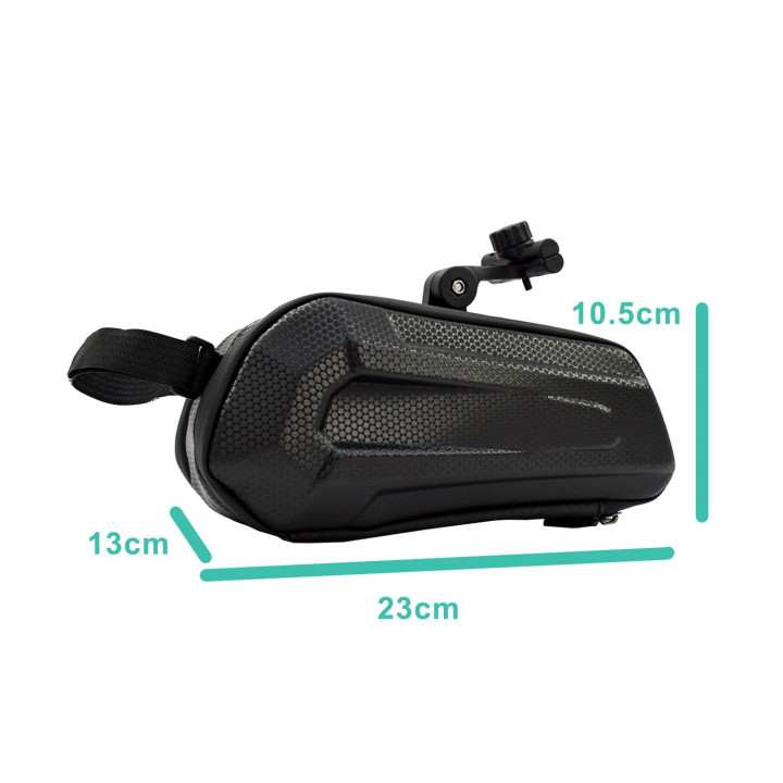 Sacoche de selle vélo 1,2L étanche – Rangement sous selle clipsable pour VTT, route et gravel