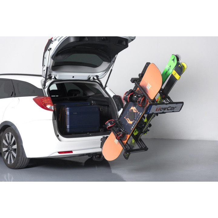 Towcar Porte-skis / surf sur attelage