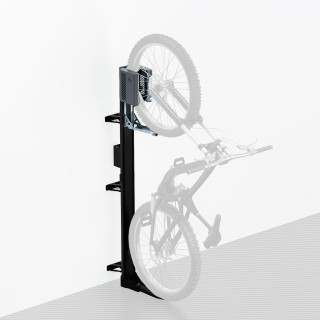 Support Vélo Vertical EasyLift Pivotant avec Assistance au Levage et Support de Chargeur E-Bike
